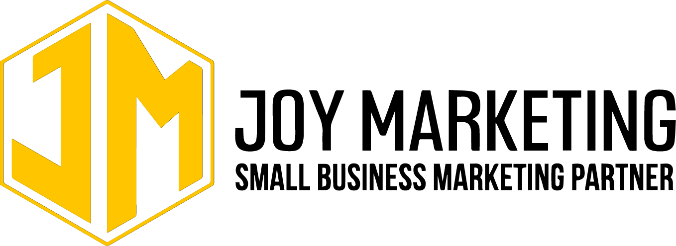 Joy Marketing Logo Black Yellow