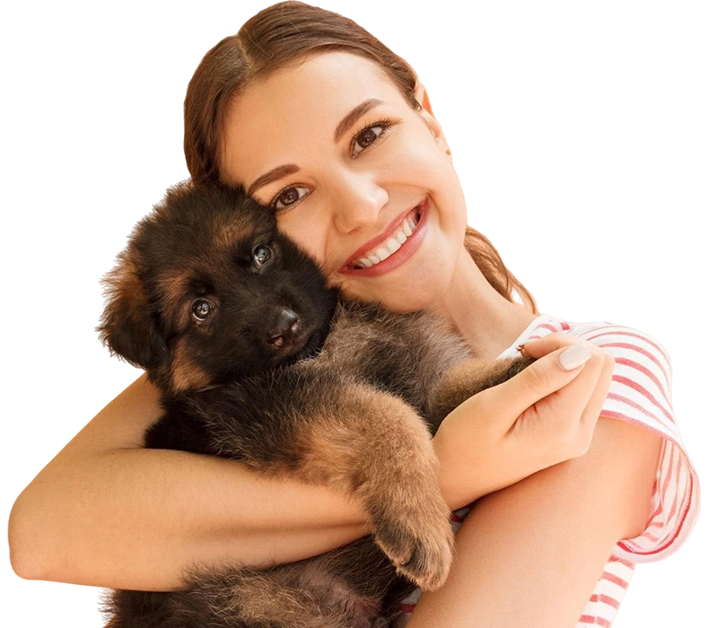 Portrait smiling young woman